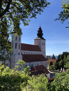 The cathedral in Visby on a sunny summer's day.
