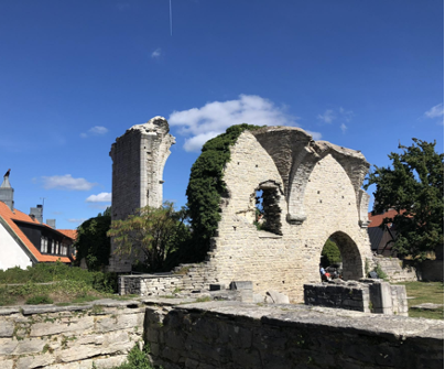 A medieval ruin on Gotland. 